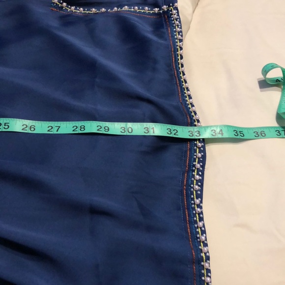 MINI DRESS/TUNIC TOP WITH BEADING AND PEARLS - Picture 6 of 6